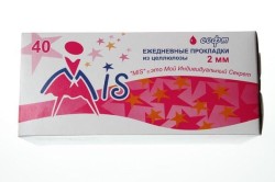 Прокладки женские ежедневные Mis софт целлюлозные 2 мм 1 капля 40 шт.