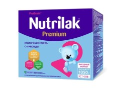 Смесь молочная Нутрилак Премиум 2 6-12 мес с пребиотиками и нуклеотидами 1050 г