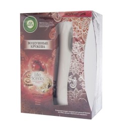 Освежитель воздуха AIRWICK Фрешматик автоматический Воздушные Кружева Лайф Сценс Ароматный штрудель комплект со сменным баллоном 250 мл