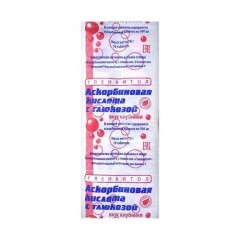 Аскорбиновая кислота с глюкозой Гленвитол 10 шт. табл. 25 мг