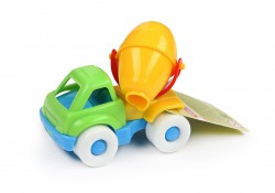 Игрушка машинка бублик бетономешалка