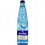 Вода минеральная, 0.4 л Эльбрус 5642 лечебно-столовая газированная  стекло