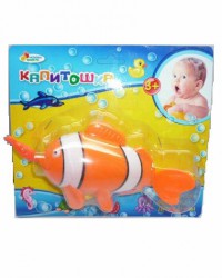 Игрушка для ванны Капитошка рыбка с 3 мес
