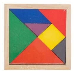 Игрушка Kribly Boo Танграм головоломка из дерева 7 элементов