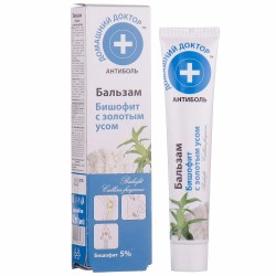 Бальзам Домашний доктор Бишофит с золотым усом антиболь 42 мл