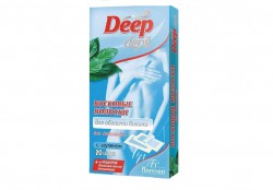 Восковые полоски для депиляции для области бикини Deep depil с азуленом Формула 481 20 шт.