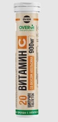 Витамин C OVERvit БАД 20 шт. табл. шип. 900 мг