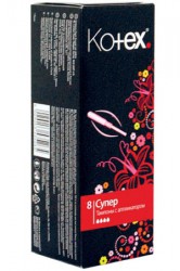 Тампоны Kotex люкс супер с аппликатором 8 шт.
