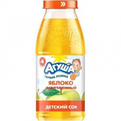 Сок Агуша яблоко осветленный без сахара с 4 мес 150 мл